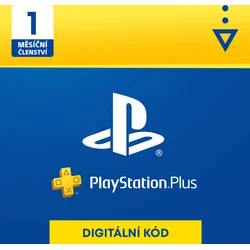 CZ - PLAYSTATION PLUS 1 MĚSÍC - DÁRKOVÁ KARTA elektronická licence