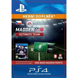 CZ PS4 - 1050 Madden NFL 18 Ultimate Team Points elektronická licence