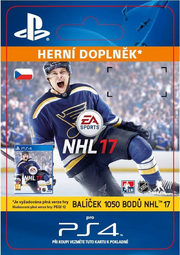 CZ PS4 - 1050 NHL 17 Points Pack elektronická licence