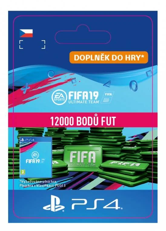 CZ PS4 - 12000 FIFA 19 Points Pack elektronická licence