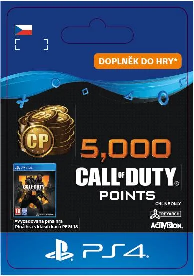 CZ PS4 - 5,000 Call of Duty®: Black Ops4Points elektronická licence
