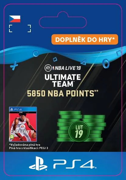 CZ PS4 - 5850 NBA Points elektronická licence