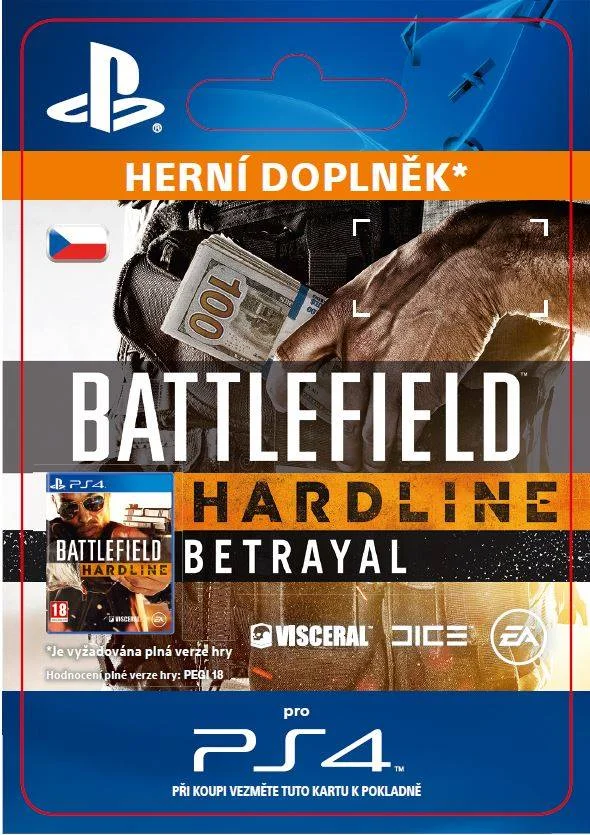 CZ PS4 - Battlefield Hardline Betrayal elektronická licence