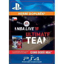 CZ PS4 - EA SPORTS™ NBA LIVE 18 ULTIMATE TEAM™ - 12000 NBA POINTS elektronická licence