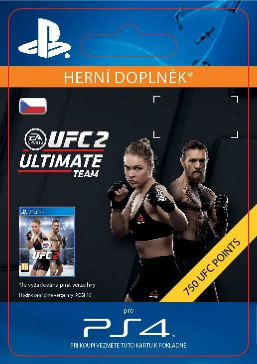 CZ PS4 - EA SPORTS UFC® 2 - 750 UFC POINTS elektronická licence