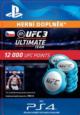 CZ PS4 - EA SPORTS™ UFC® 3 - 12000 UFC POINTS elektronická licence