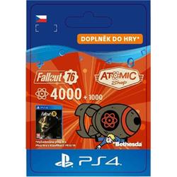 CZ PS4 - Fallout 76: 4000 (+1000 Bonus) Atoms elektronická licence