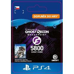 CZ PS4 - Ghost Recon Breakpoint - 4800 (+1000) Ghost Coins elektronická licence