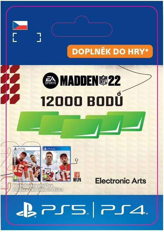 CZ PS4 - MADDEN NFL 22 - 12000 Madden Points elektronická licence