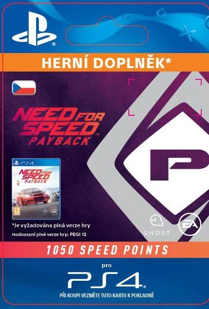 CZ PS4 - NFS Payback 1050 Speed Points (Av. 7.11.2017) elektronická licence