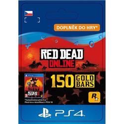 CZ PS4 - Red Dead Online: 150 Gold Bars elektronická licence