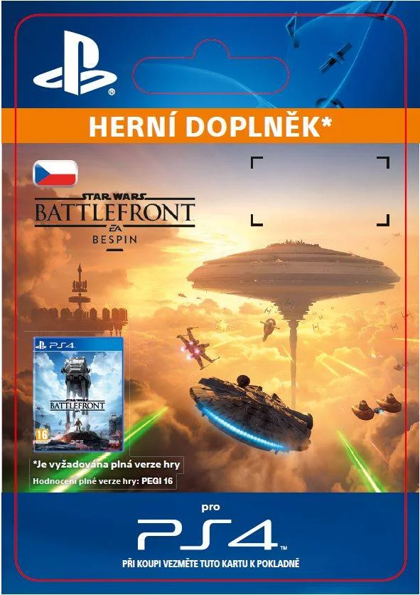 CZ PS4 - STAR WARS Battlefront Bespin elektronická licence