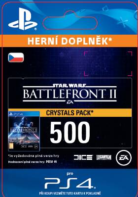 CZ PS4 - STAR WARS™ Battlefront™ II: 500 Crystals (Av. 14.11.2017) elektronická licence