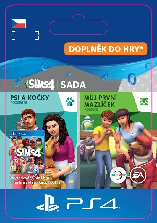 CZ PS4 - The Sims™ 4 Cats and Dogs Plus My First Pet Stuff Bundle elektronická licence