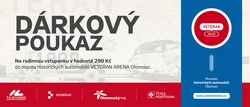 Dárkový poukaz Veteran Arena rodinná vstupenka