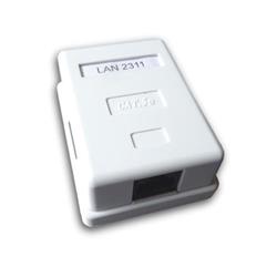 DATACOM Datová zásuvka UTP CAT5E 1xRJ45 na omítku bílá