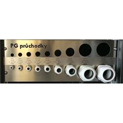 DATACOM Kabelová průchodka  PG16 (10 - 14 mm) šedá