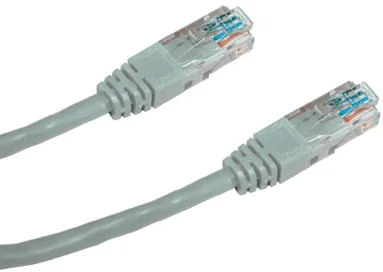 DATACOM PATCH CABLE UTP CAT5E 0,25m sivý