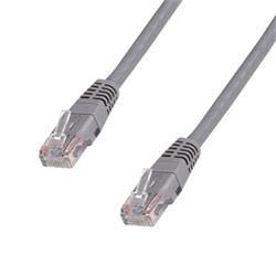 DATACOM Patch cord UTP CAT5E 10m (x) šedý křížený