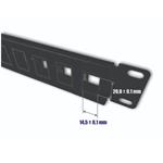 DATACOM Patch panel 19" 16 portov 1U BK