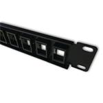 DATACOM Patch panel 19" 16 portov 1U BK