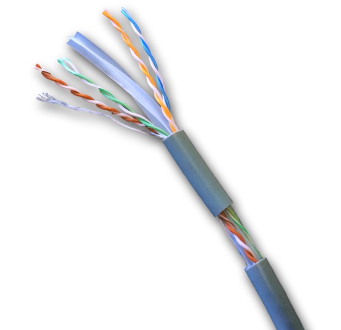 DATACOM UTP lanko CAT6 PVC 50m šedý