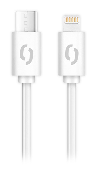Dátový kábel ALIGATOR POWER 30W, USB-C/Lightning 3A, 2,5 m biely