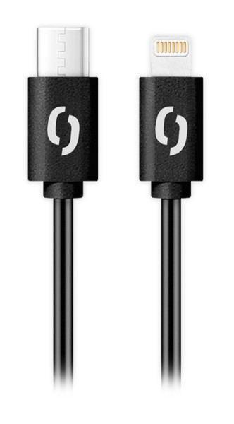 Datový kabel ALIGATOR POWER 30W, USB-C/Lightning 3A, 2,5m černý