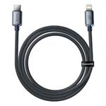 Dátový kábel Baseus Crystal Shine Series USB-C Lightning 20W 1,2 m, čierny