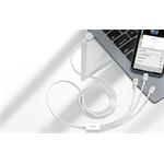 Datový kabel Baseus Superior 3v1 USB/microUSB, Lightning, USB-C 1,5m 3,5A bílý