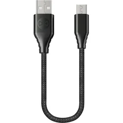 Datový kabel Forever Core micro USB 20cm 3A textilní černý GSM045680 - Mobilní telefony - příslušenství