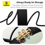 Datový magnetický kabel Baseus Tungsten Gold USB-C/USB-C 1m 100W černý
