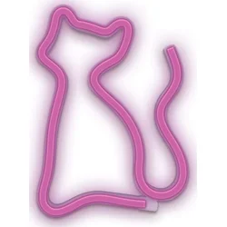Dekoratívny LED neón Cat pink