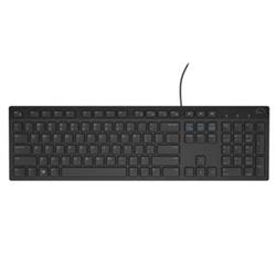 Dell KB-216 Klávesnice,drátová,multimediální,US,USB,černá
