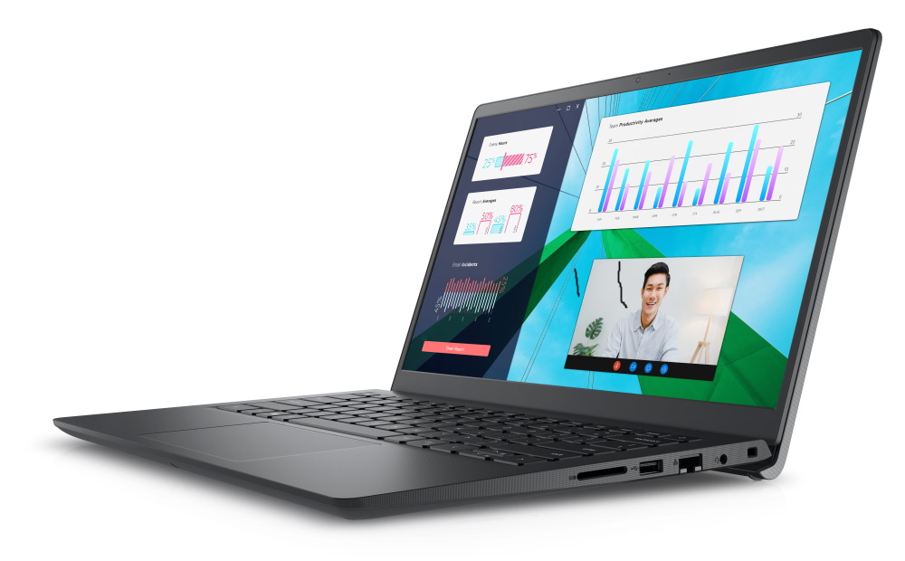 DELL Vostro 14 (3430)/ i5-1335U/ 8GB/ 512GB SSD/ 14" FHD/ Intel UHD/ W11Pro/ FPR/ čierna/ 3Y Basic na mieste