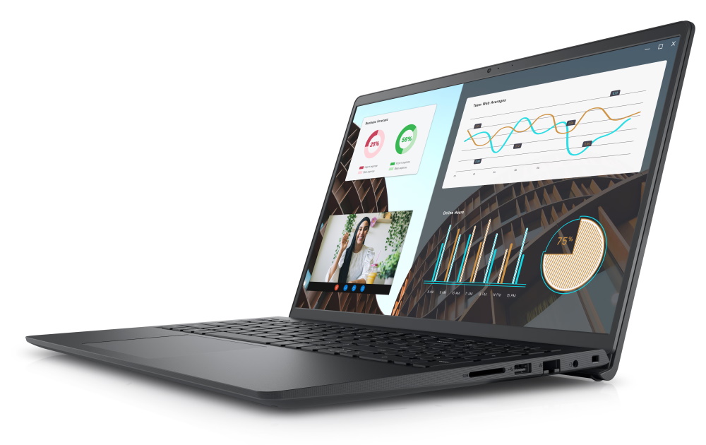 DELL Vostro 15 (3530)/ i3-1305U/ 8GB/ 256GB SSD/ 15.6" FHD/ Intel UHD/ FPR/ podsv.kl./ W11Pro/ černá/ 3Y Basic on-site