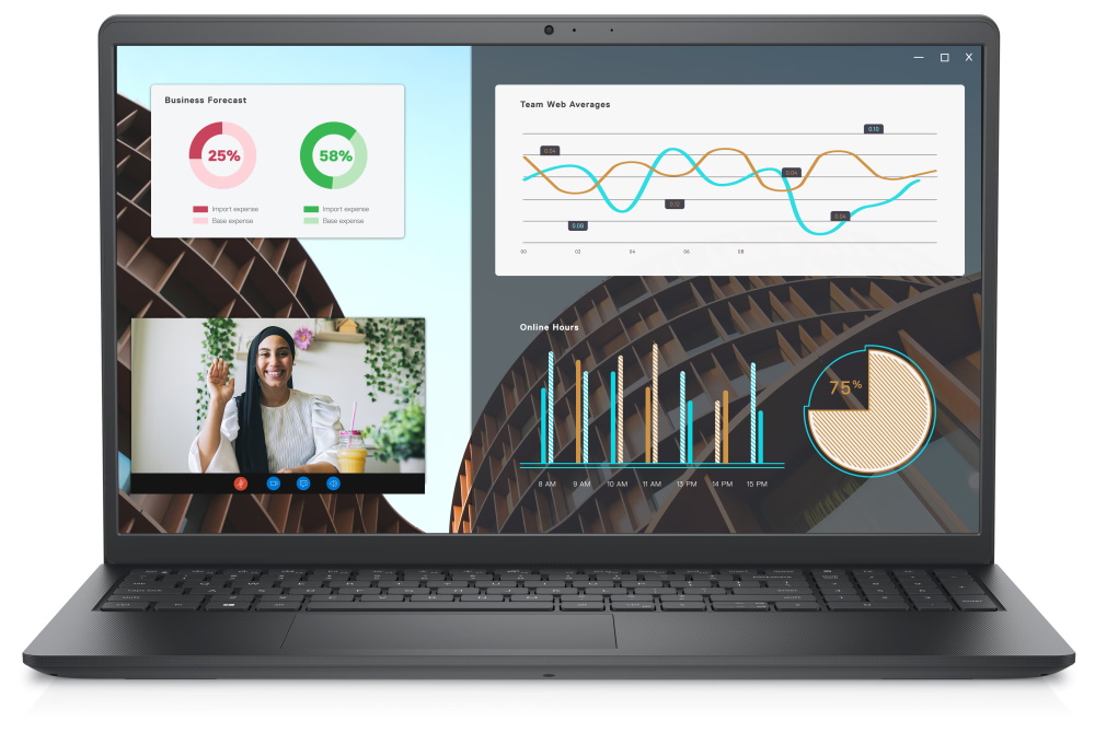 DELL Vostro 15 (3530)/ i3-1305U/ 8GB/ 512GB SSD/ 15.6" FHD/ Intel UHD/ FPR/ podsv.kl./ W11Pro/ černá/ 3Y Basic on-site