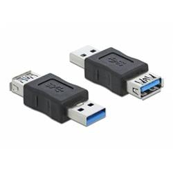 Delock Blokátor přenosů dat ze zástrčkového adaptéru USB-A na zásuvkový USB-A