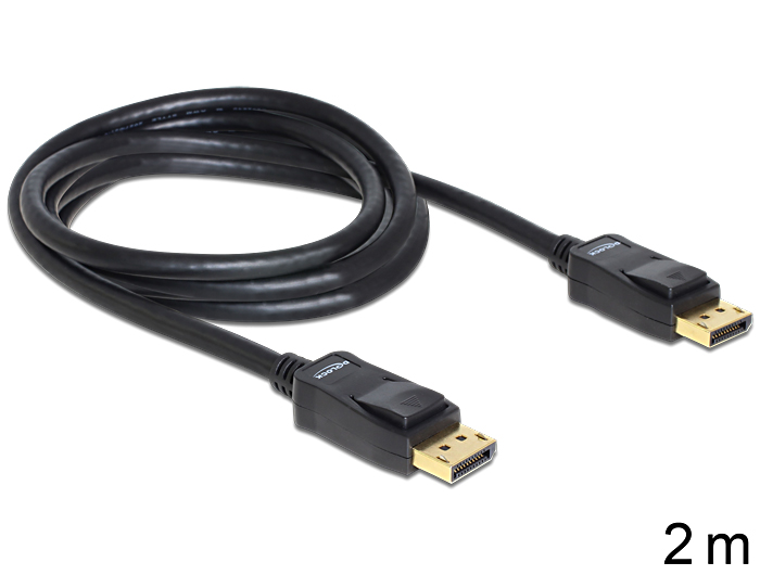 Delock kábel DisplayPort samec na Displayport samec, dĺžka 2m (82585)