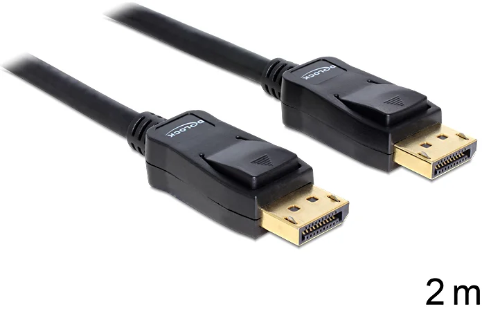 Delock kábel DisplayPort samec na Displayport samec, dĺžka 2m (82585)