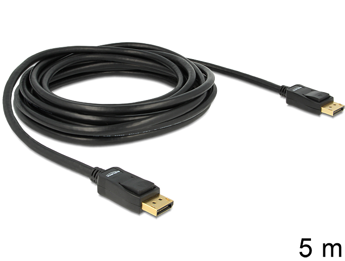 Delock kábel DisplayPort samec na Displayport samec, dĺžka 5m (82425)