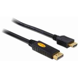 Delock kabel DisplayPort samec na HDMI samec, délka 5m (82441)