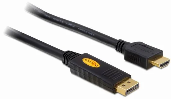Delock kábel DisplayPort samec na HDMI samec, dĺžka 5m (82441)