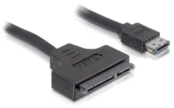 Delock kabel eSATAp na SATA 22 pin délka 0,5m, pro 2,5" i 3,5" HDD (84402)