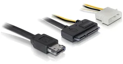 Delock kabel eSATAp na SATA 22 pin délka 1 m (84412)