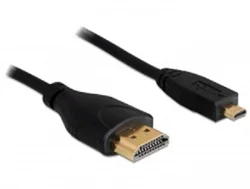 Delock Kabel High Speed HDMI s Ethernetem A- samec > micro D-samec Slim 1 m