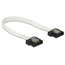 Delock kabel SATA FLEXI 6 Gb / s 30 cm bílý, kovový (83831)