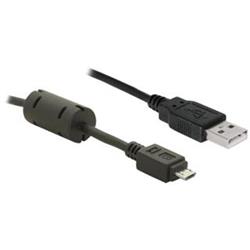 Delock kabel USB 2.0 konektor A samec/ microUSB samec délka 1m (82299)