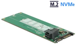 Delock Převodník SATA 22 pin / SFF-8643 NVMe > 1 x M.2 NGFF Key M