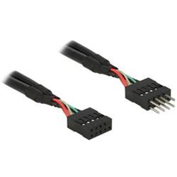 Delock USB 2.0 Pin konektor prodlužovací kabel 10 pin samec / samice 25 cm 